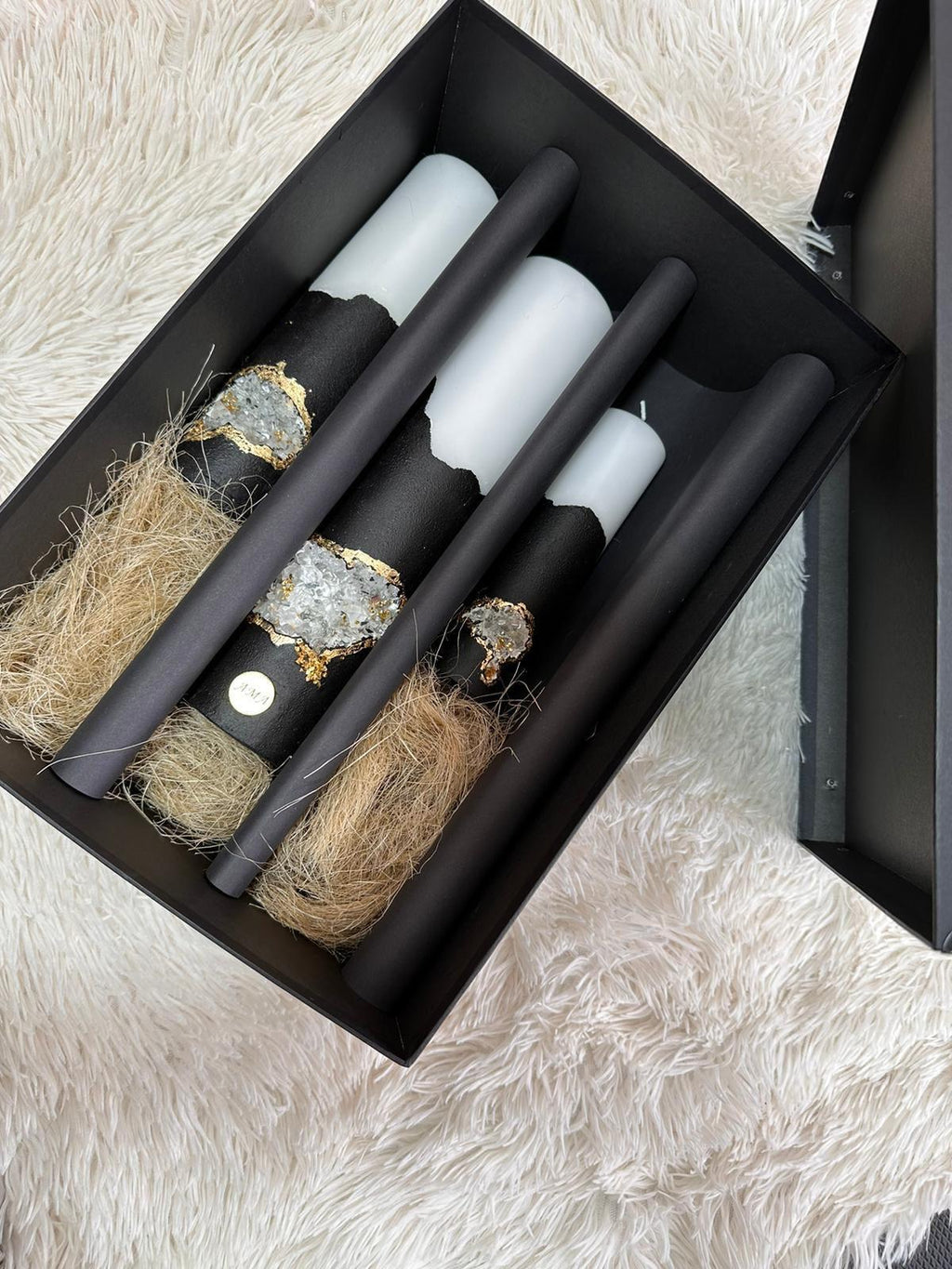 Velas Geoda Black & Gold-Set Premium