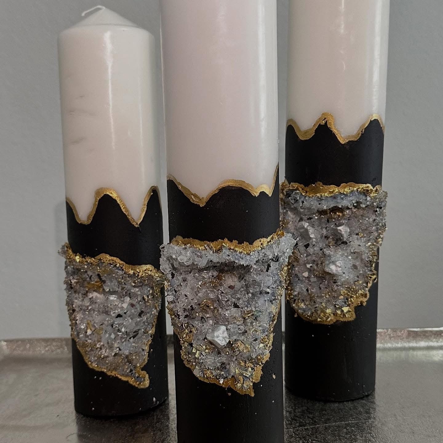 Velas Geoda Black & Gold-Set Premium