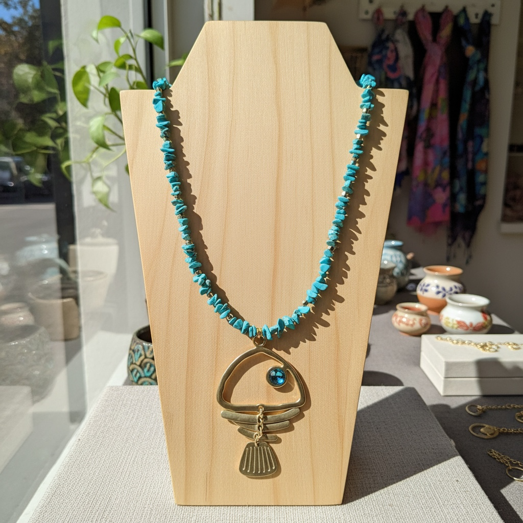 ✨ Este collar transforma tu look en segundos 💙 Hecho a mano en España